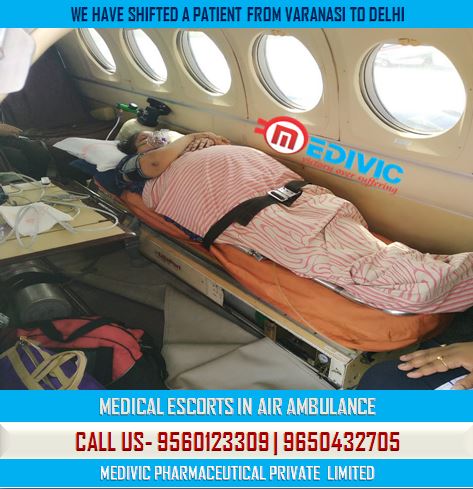 Medivic Aviation Air Ambulance from Varanasi to Delhi.JPG